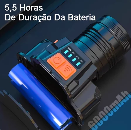 Lanterna de Cabeça LED™ | Sensor por Movimento, Alcance de Até 500m e Bateria de Longa Duração