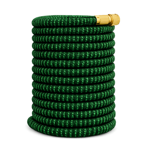 Mangueira Expansível 37 Metros - Reforçada, Grossa - Conectores em aço dourado - Com Bico 8 Jatos - versão exclusiva