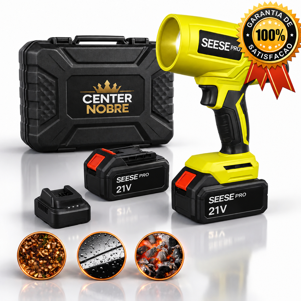 Soprador Turbo Compacto 1000G - Casa, Carro, Sitio, Chacara, Fazenda - SEESE Pro™