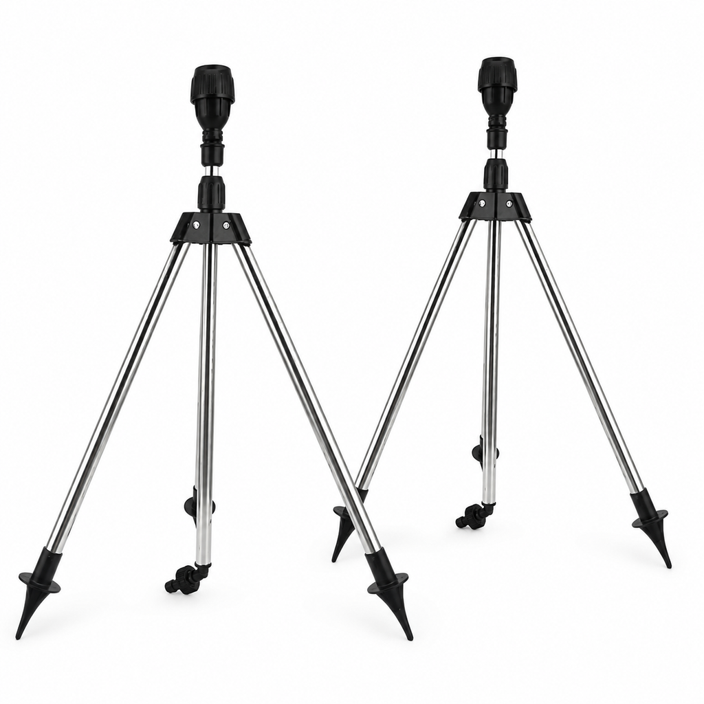 Gardenix™ Irrigador Automático 360° com Tripé Ajustável + Brinde (Mangueira de 10m)