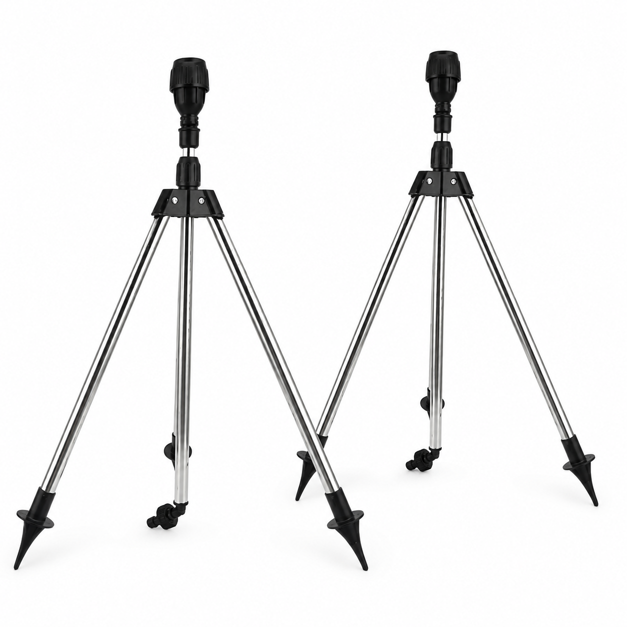 Gardenix™ Irrigador Automático 360° com Tripé Ajustável + Brinde (Mangueira de 10m)
