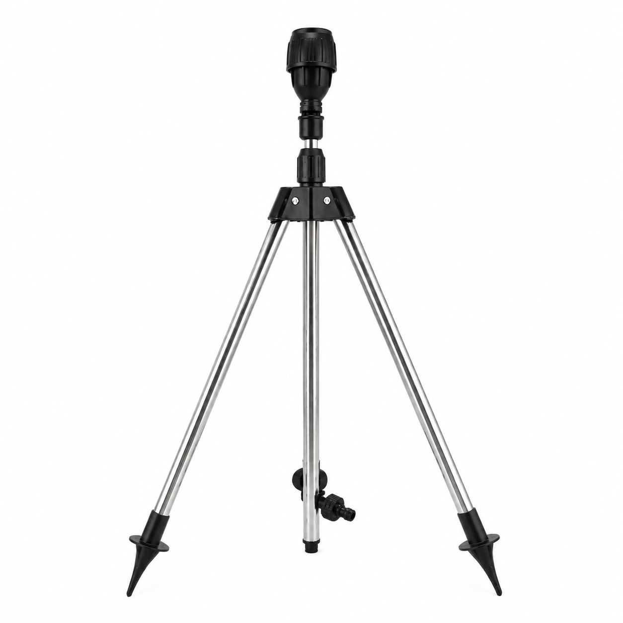 Gardenix™ Irrigador Automático 360° com Tripé Ajustável + Brinde (Mangueira de 10m)