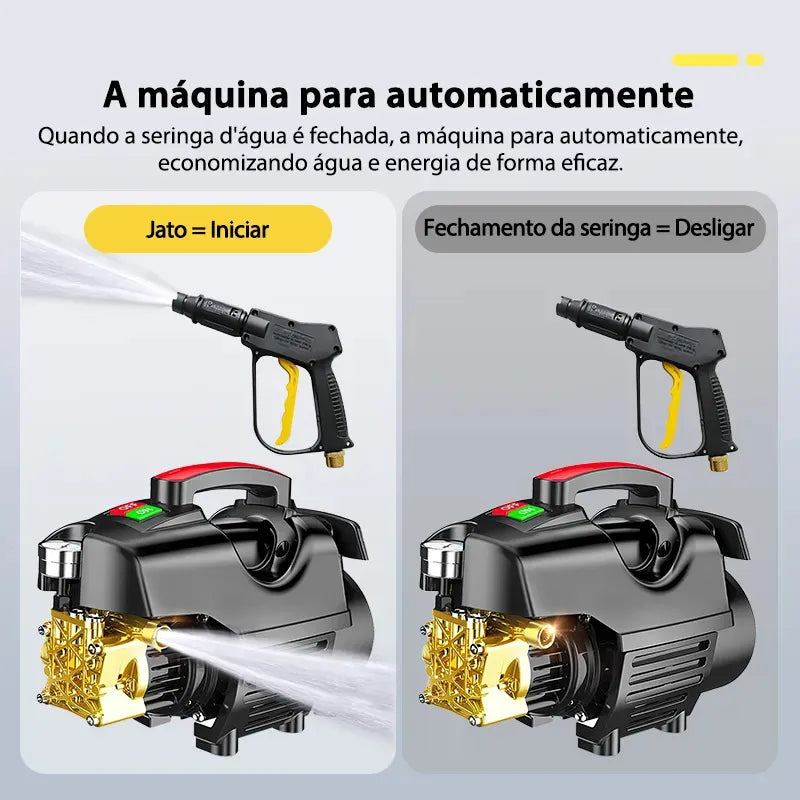 TurboJet™ Lavadora de Alta Pressão Bivolt + Brinde Hoje (Mangueira 10m)